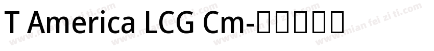 T America LCG Cm字体转换